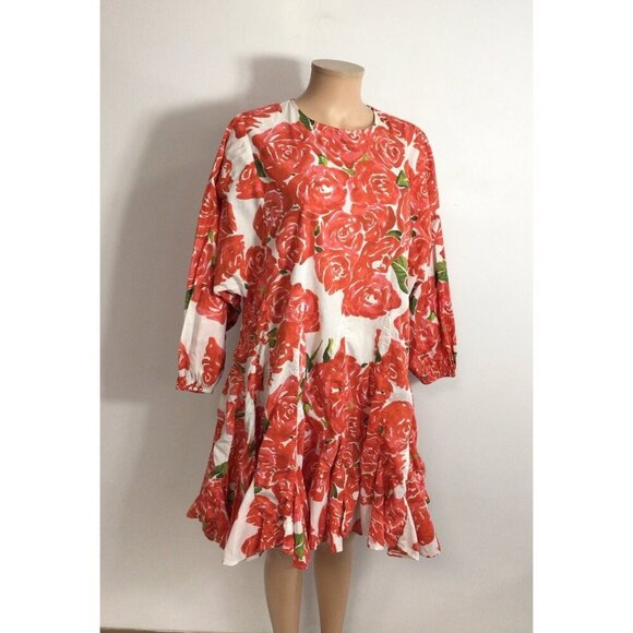 Rhodes Floral Resort Dress Womens Large - Picture 1 of 8